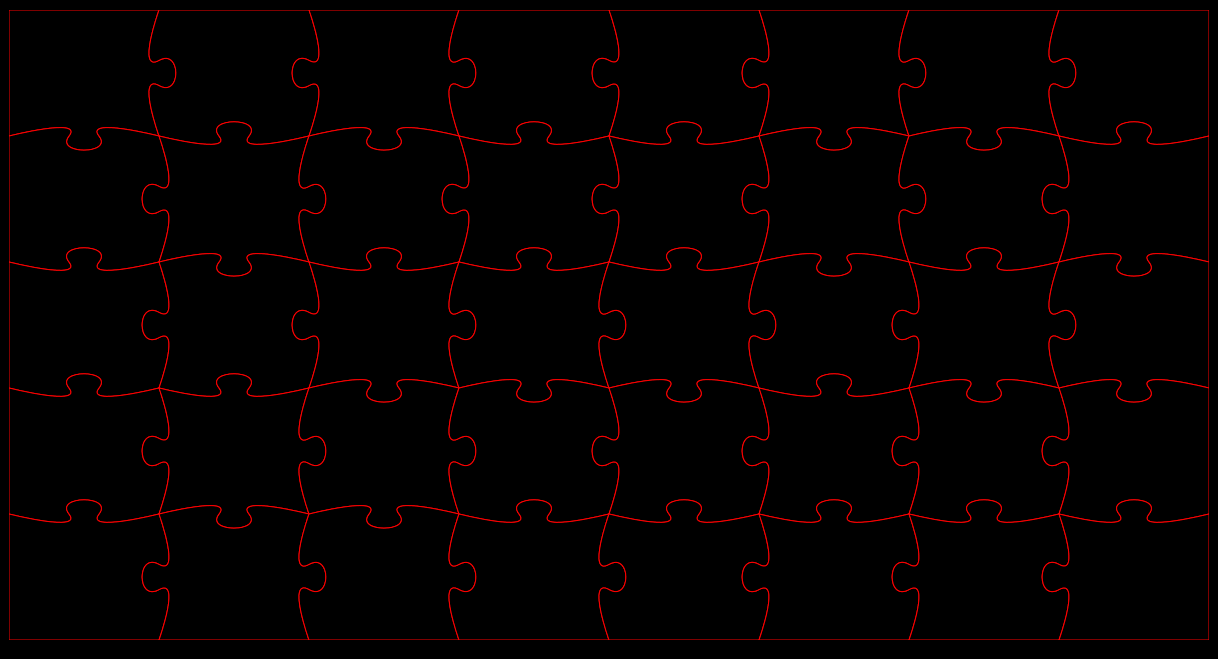 Puzzle Cut Template SVG File